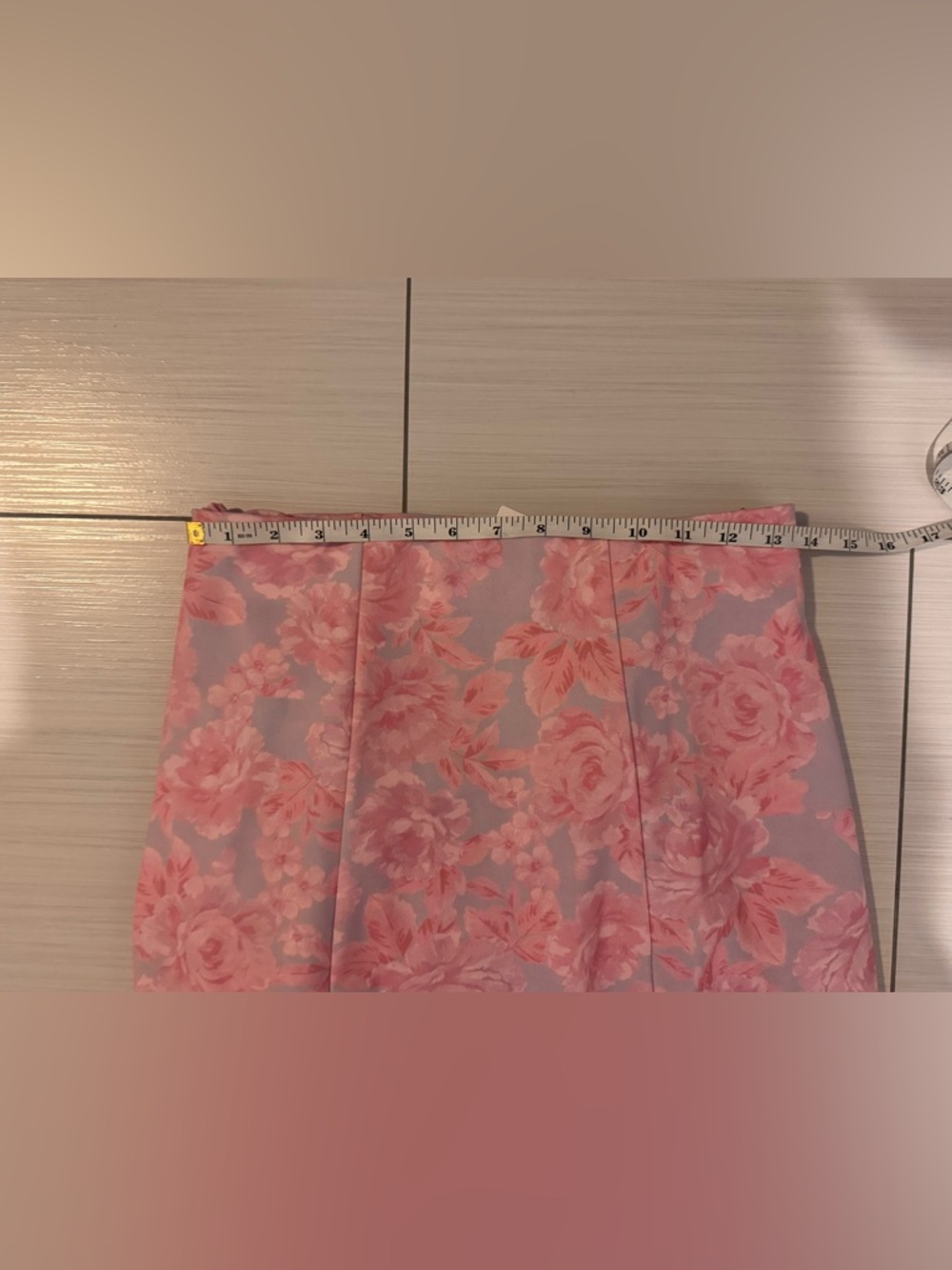 Show Me Your Mumu Dutchess Ruffle Skirt & Top Set Blushing Floral Medium NWT - Picture 4 of 4